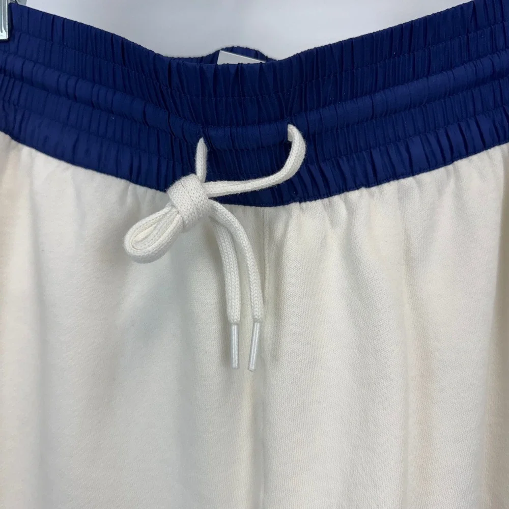 Polo Ralph Lauren Mens White Navy Blue American Flag Sweat Shorts L NWT